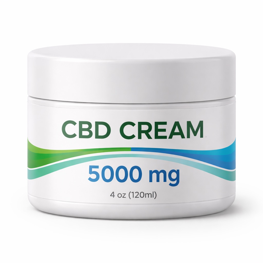 5,000mg CBD Pain Relief Cream - 4oz - Biotech CBD