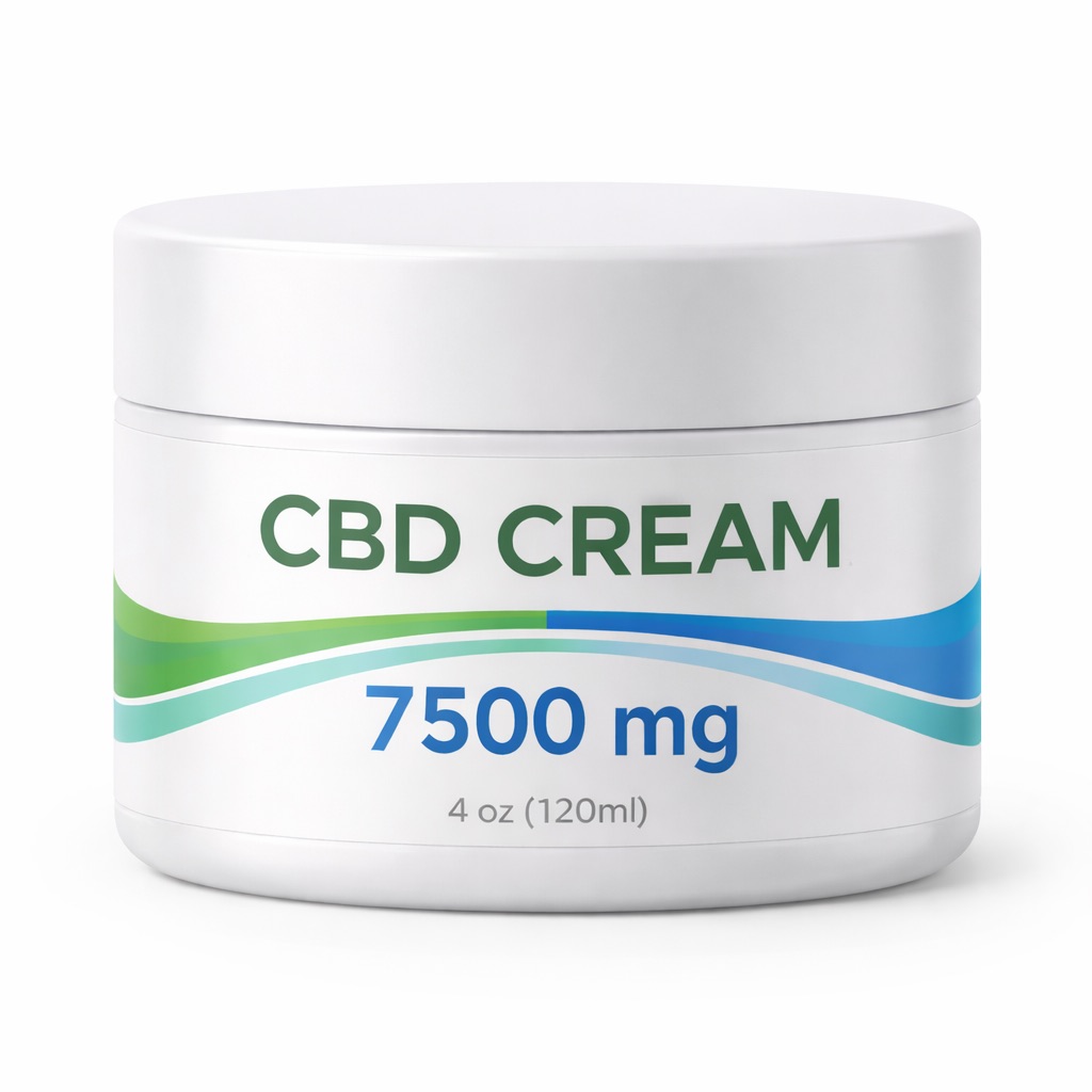 7,500mg CBD Pain Relief Cream - 4oz - Biotech CBD