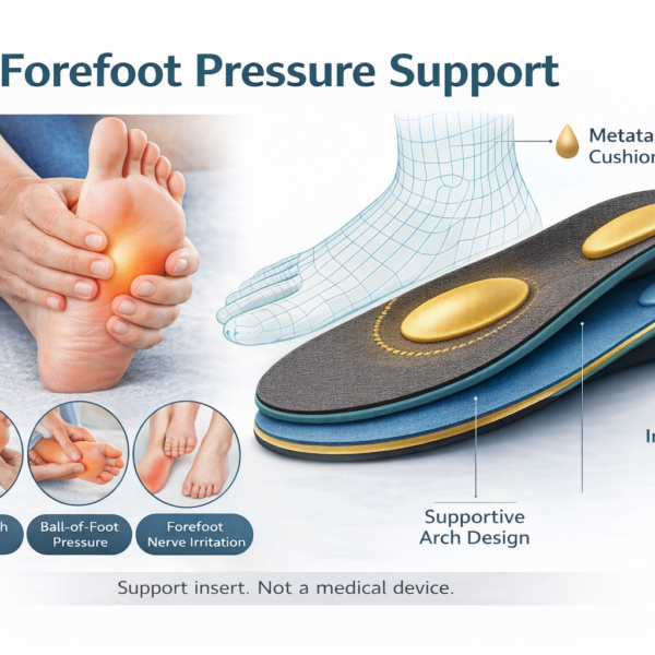 Relief Ball of Foot Pain - Orthopedic Insoles for Flat Feet