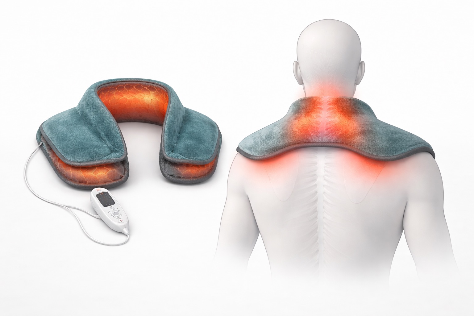 Graphene-Infused Weighted Heating Pad (Neck, Shoulders & Upper Back)