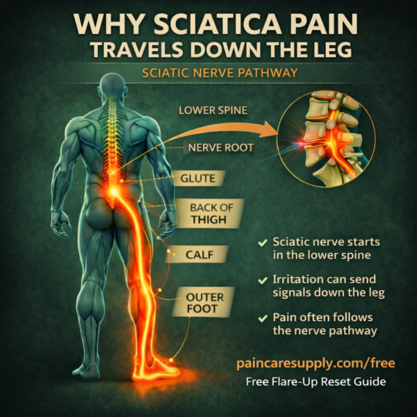 WHY SCIATICA PAIN TRAVELS DOWN THE LEG