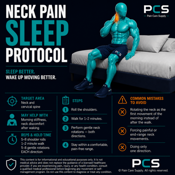 Neck Pain Sleep Protocol — Sleep Better. Wake Up Moving Better.